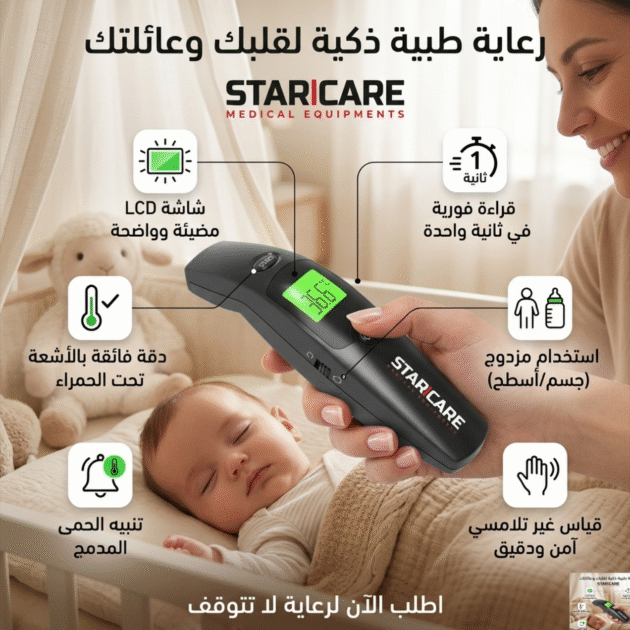 جهاز قياس درجة حرارة الجسم و المنزل